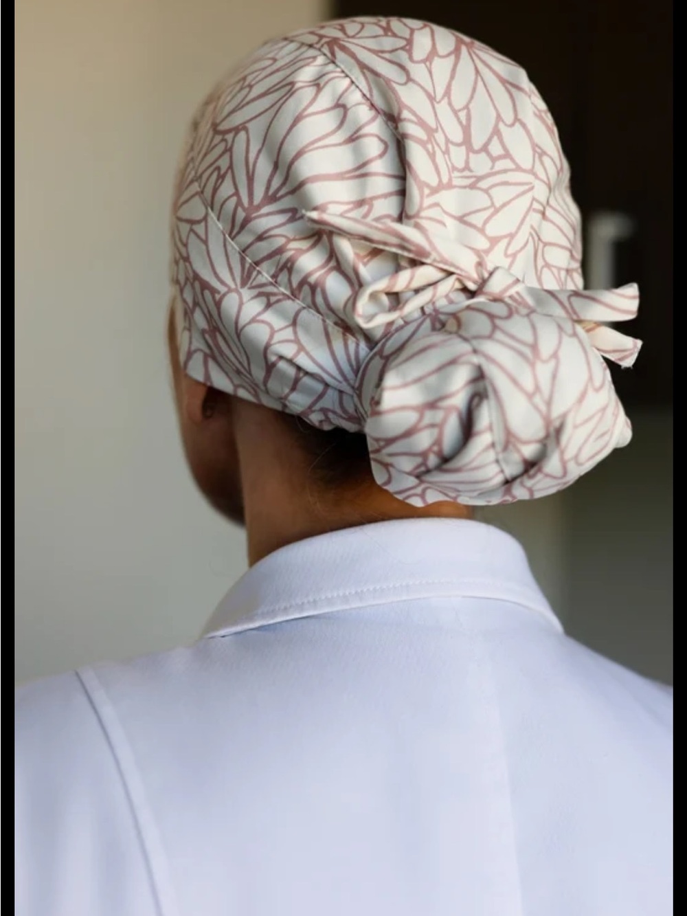 AVI stylish, Silk-lined Scrub Cap Strawberry Frappe design NEW $96